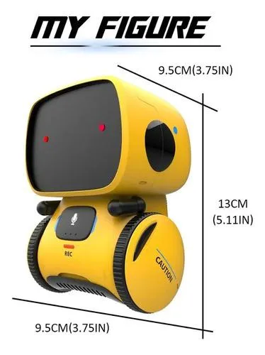 Robot De Juguete Interactivo Con Censor Amarillo